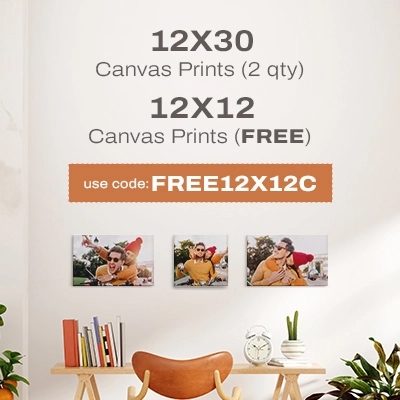 12x30 Canvas Prints (2 qty), 12x12 Canvas Prints (FREE) Use Code: FREE12X12C