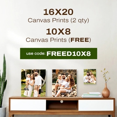 16x20 Canvas Prints (2 qty), 10x8 Canvas Prints (FREE) Use Code: FREED10X8