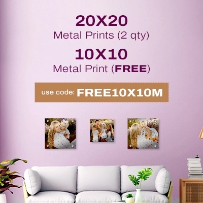 20x20 Metal Prints (2 qty), 10x10 Metal Print (FREE) - Use Code: FREE10X10M