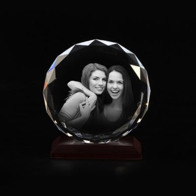 3D Crystal Photo Cube for Friends