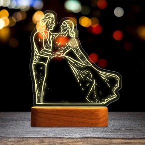 3D Photo Lamp for Wedding